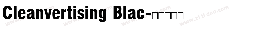Cleanvertising Blac字体转换